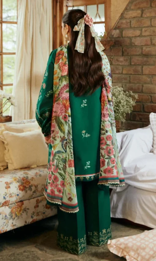 3PC Embroidered Lawn Suit By ZARA SHAH JAHAN [RC-7029] - Image 5