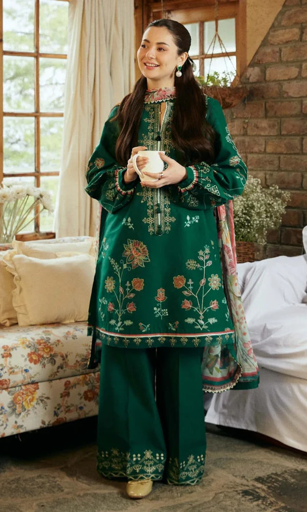 3PC Embroidered Lawn Suit By ZARA SHAH JAHAN [RC-7029]