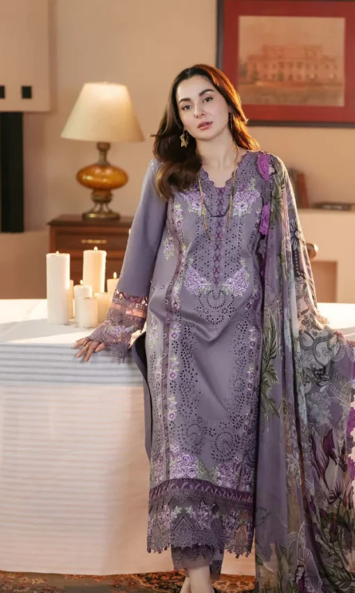 Maria.b - 3PC Embroidered Chikankari Lawn Suit [RC-7003] - Image 3