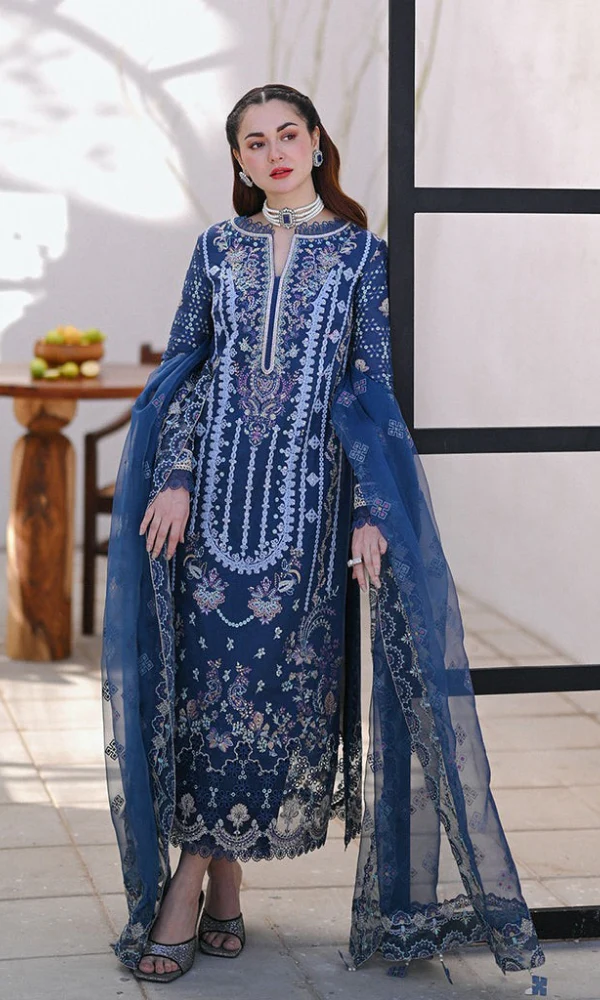 Embroidered Sequence Chikankari Lawn Suit