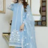 4PC Organza Embroidered Suit