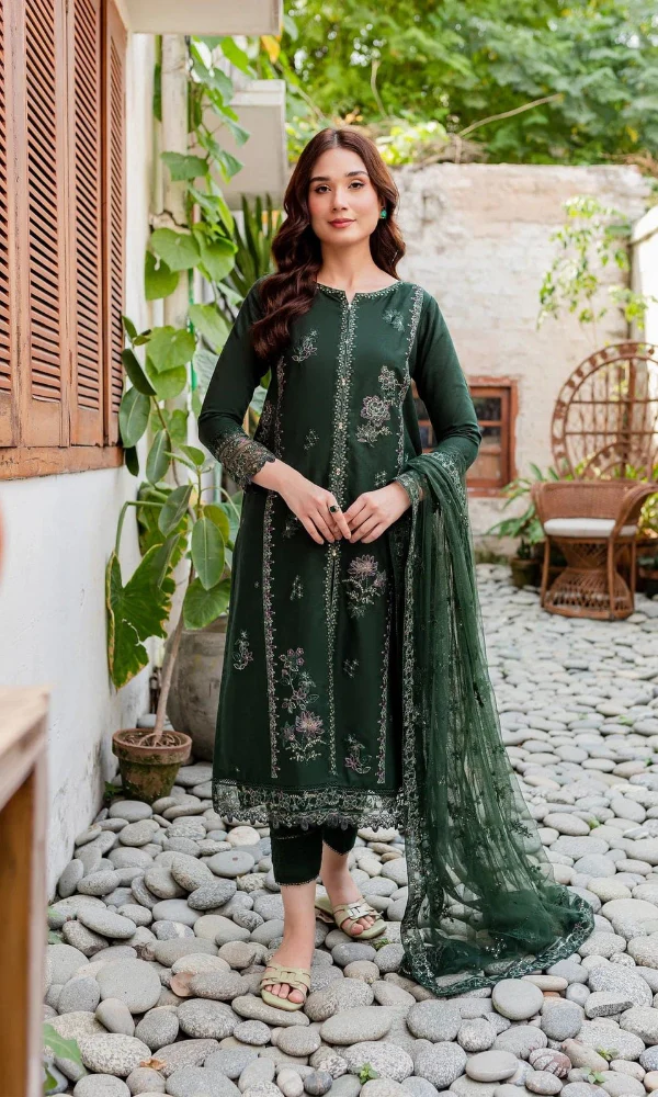 Heavy Embroidered Lawn Suit