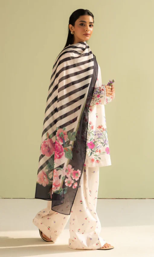 Unstitched 3PC Digital Printed Lawn Suit [RC-7052] - Image 3