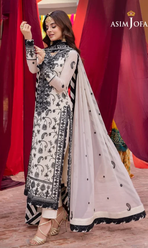 3PC Embroidered Lawn Suit With Heavy Work Dupatta [RC-7025] - Image 4