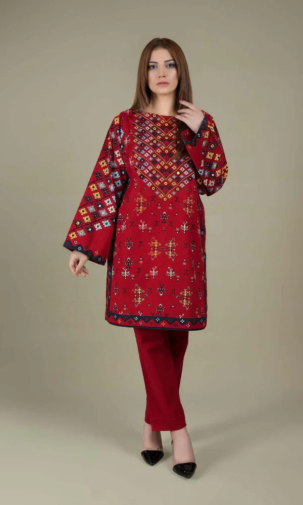 2PC Embroidered Lawn Suit
