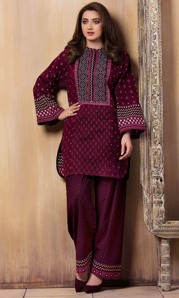 2PC Embroidered Lawn Suit