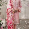 Unstitched 3PC Lawn Chikankari Suit