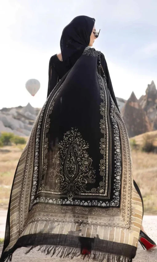 Embroidered Lawn Unstitched 3pc Suit With Printed Monar Dupatta [RC-7039] - Image 3