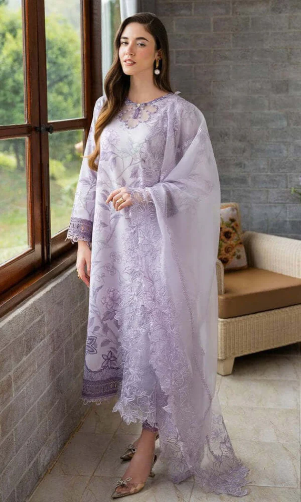 3PC Heavy Embroidered Lawn Suit
