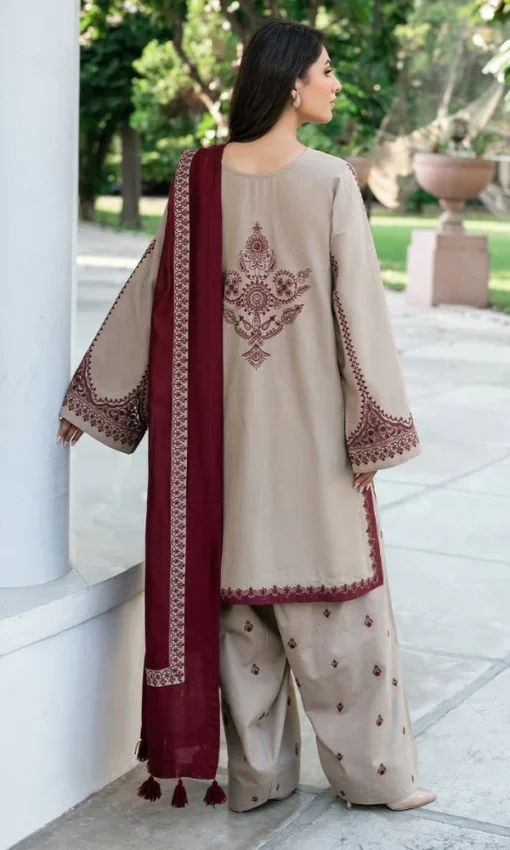 Baroque Embroidered Lawn Suit 3PC [RC-7007] - Image 2