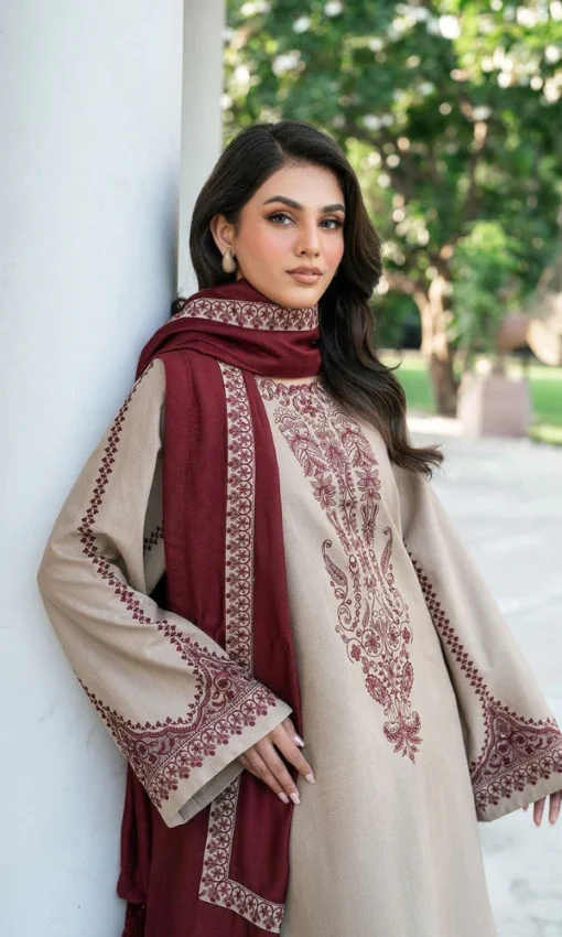 Baroque Embroidered Lawn Suit 3PC [RC-7007] - Image 4