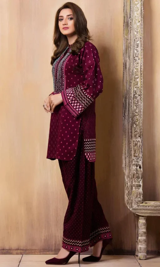 Embroidered 2PC Lawn Suit [TC-6021] - Image 3
