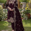 Pakistani velvet suit