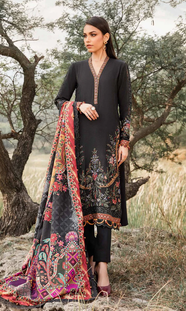 3pc Embroidered Suit