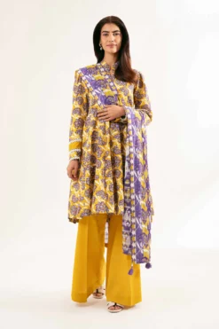 Nishat – Printed 3 Pc Floral Lawn Suit [NT-2015]