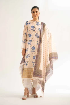 Nishat – 3 PC Digital Printed Lawn Suit [NT-2013]