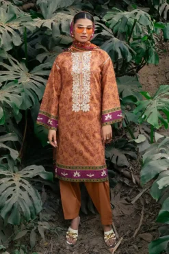 Gul Ahmed – 3 Piece Printed Lawn Suit with Embroidered Neckline [GM-3007]